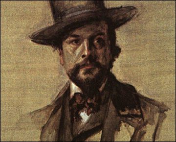 Portrait du compositeur Claude Debussy par Paul Rodier.
