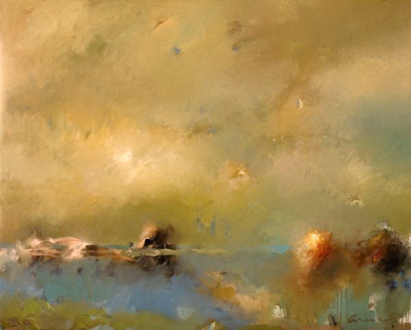 MorningVista (oil on canvas) by Eric Abrecht....