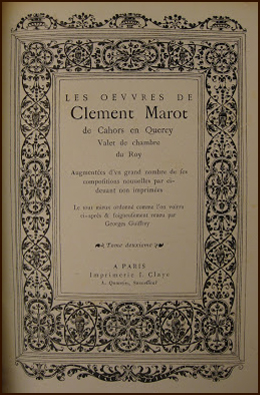 Les Oeuvres by Clément Marlot.