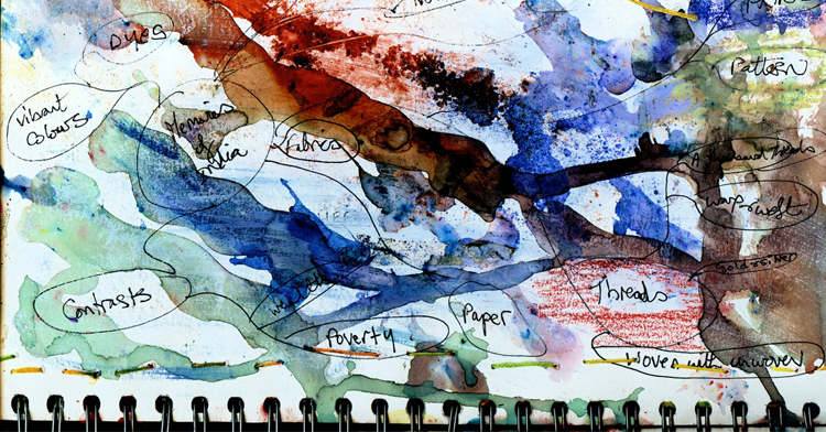 Sketchbooks and mind mapping for artists by Bren Boardman....